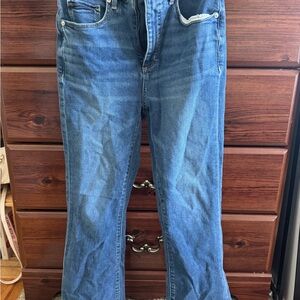 LOFT Women's Boot Cut Jeans in Deep Blue